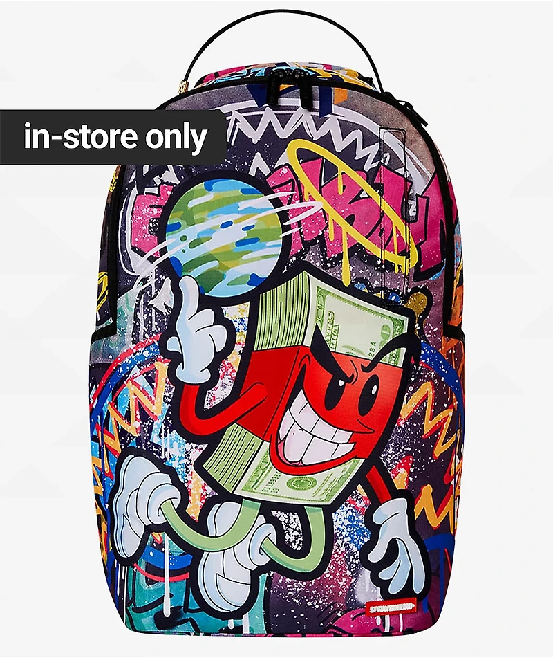 Sprayground Money Makes The World Backpack