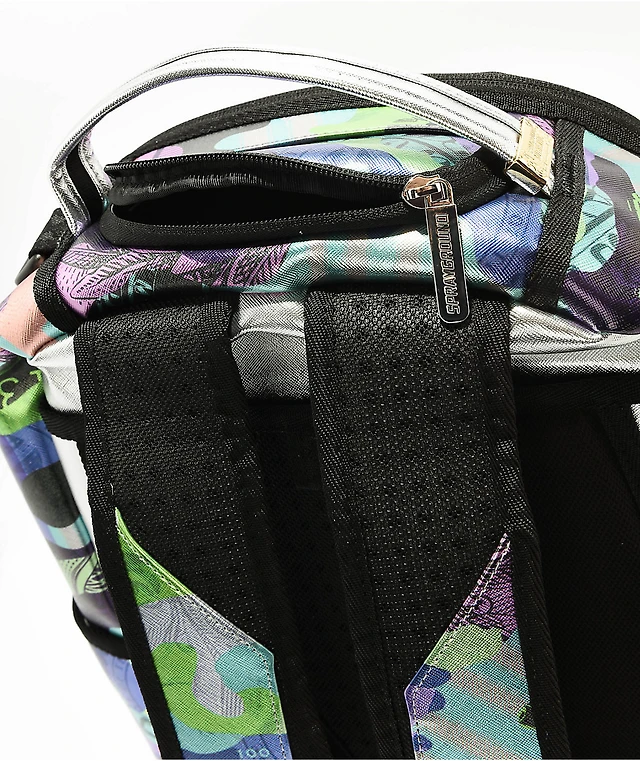 Sprayground Neon Camo Money DLX Backpack at Hamilton Place in