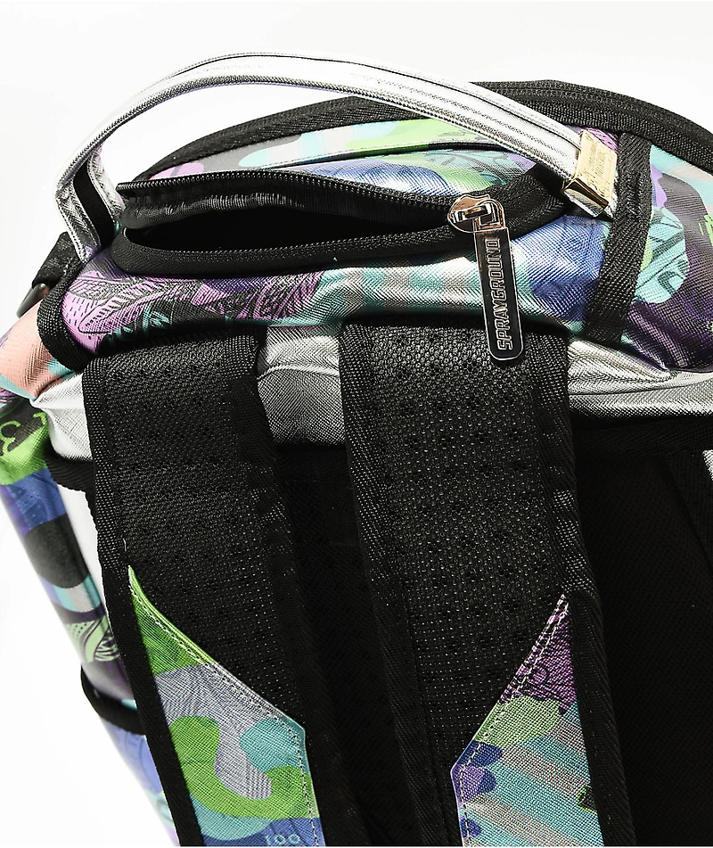 Sprayground Neon Camo Money DLX Backpack