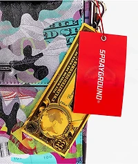 Sprayground Neon Camo Money Messenger Bag