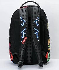 Sprayground Neon Shujuki Black Backpack