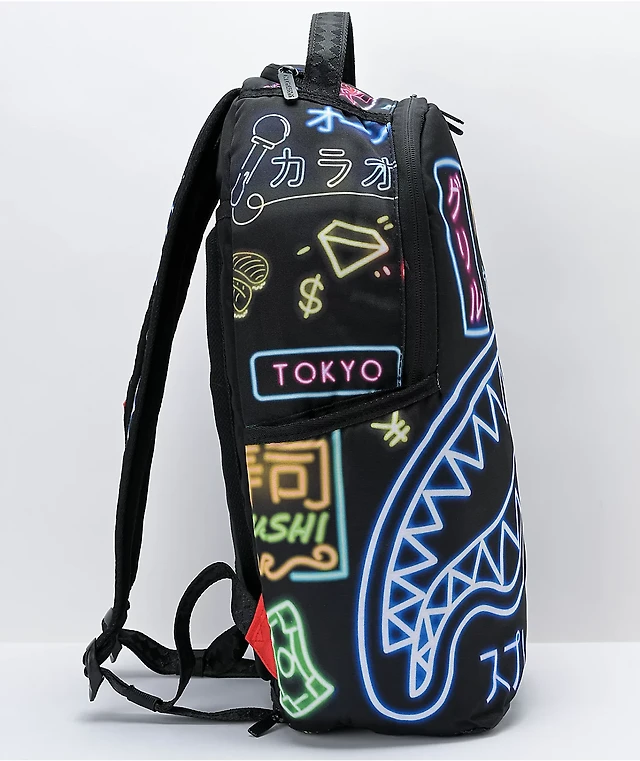 Sprayground Neon Shujuki Black Backpack Liberty Center