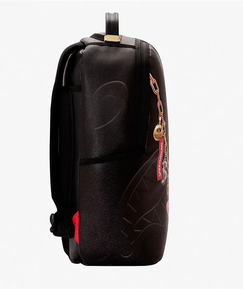 Sprayground Painted Hanging Stuff Black Backpack