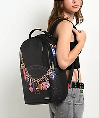 Sprayground Painted Hanging Stuff Black Backpack