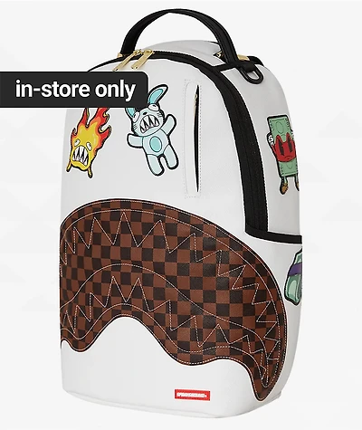 Sprayground Paris Patch Checker Backpack
