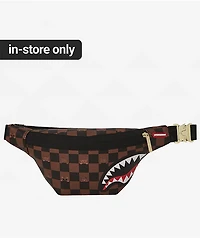 Sprayground Peeking Character Checker Fanny Pack