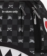 Sprayground Peeking Character Checkered Backpack