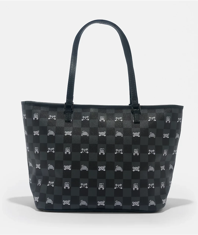 Sprayground Peeking Character Grey Tote Bag