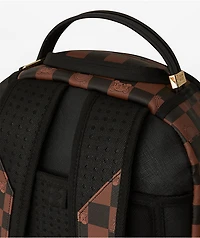 Sprayground Peeking Checker Brown Backpack