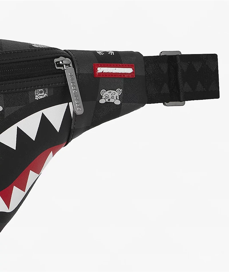 Sprayground Peeking Checker Fanny Pack
