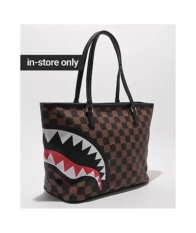 Sprayground Peeking Checker Tote Bag