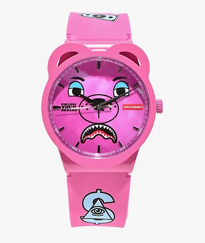 Sprayground Pink Analog Watch