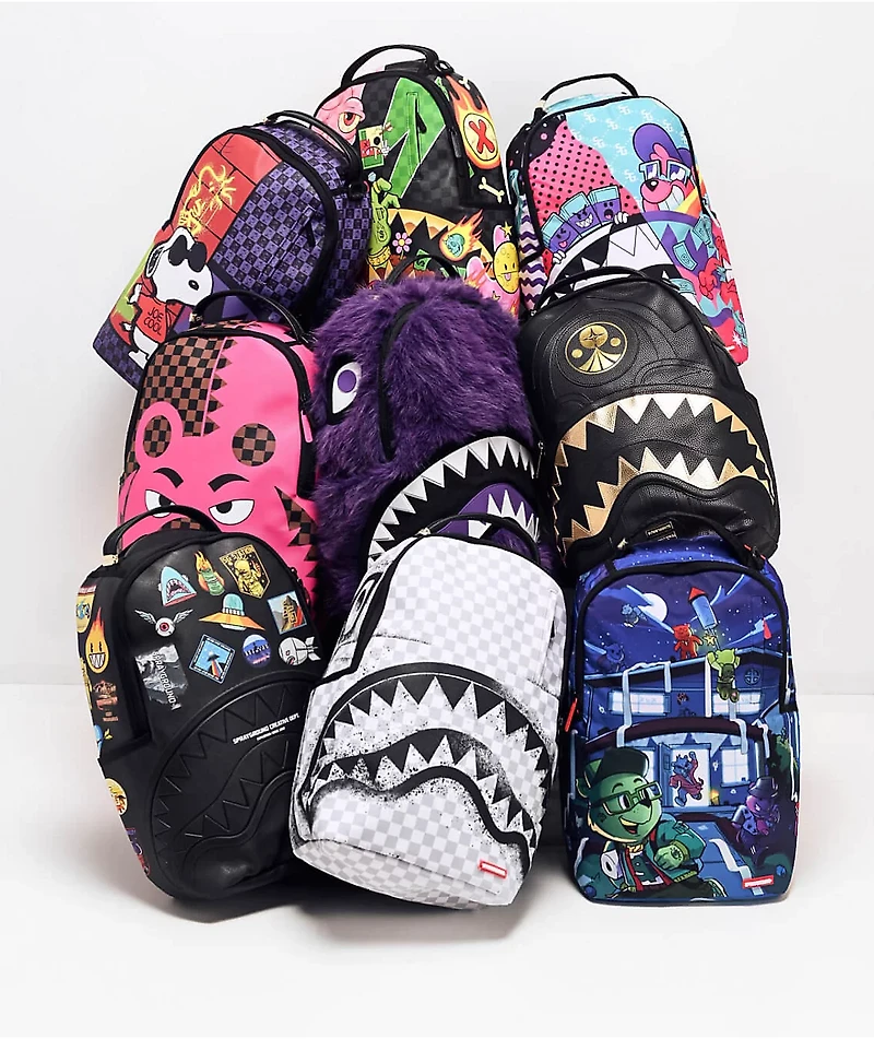 Sprayground Pink Bear Shark Backpack