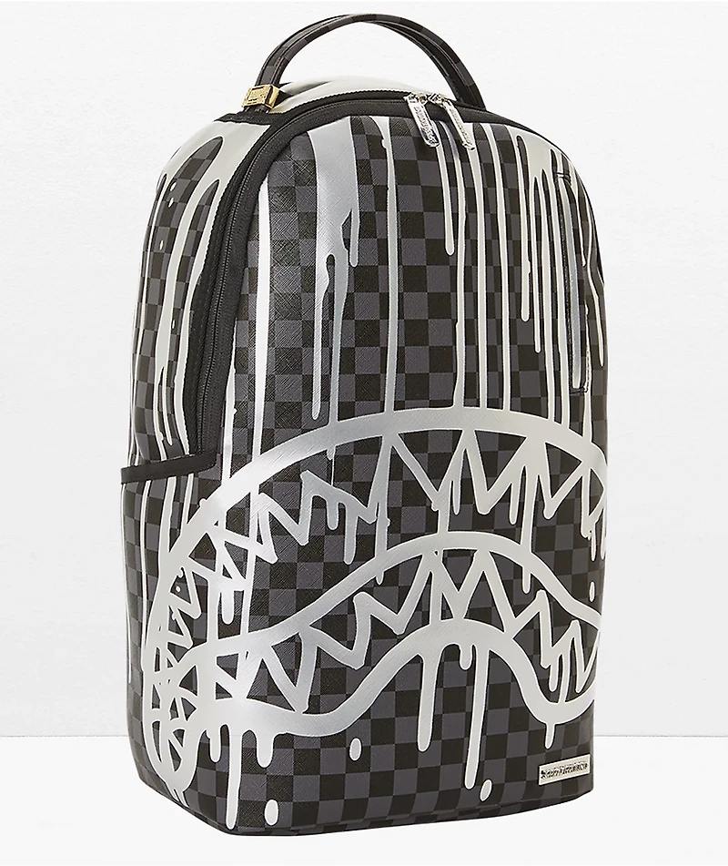 Sprayground Platinum Drips DLX Black Backpack