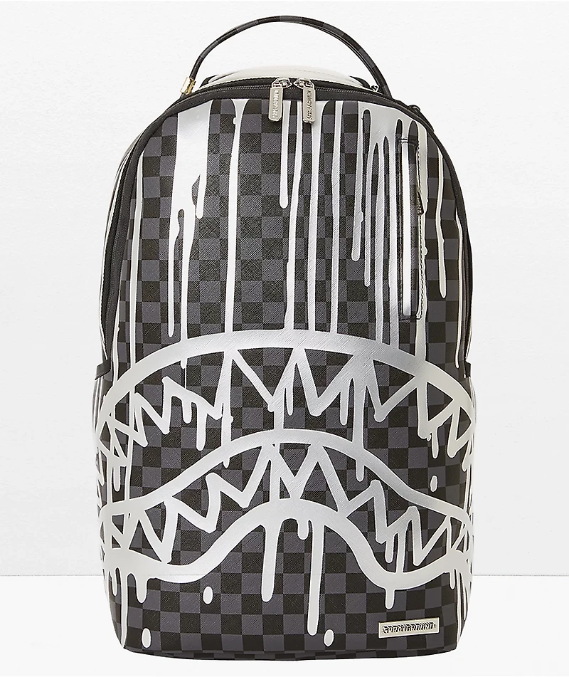 Sprayground Platinum Drips DLX Black Backpack