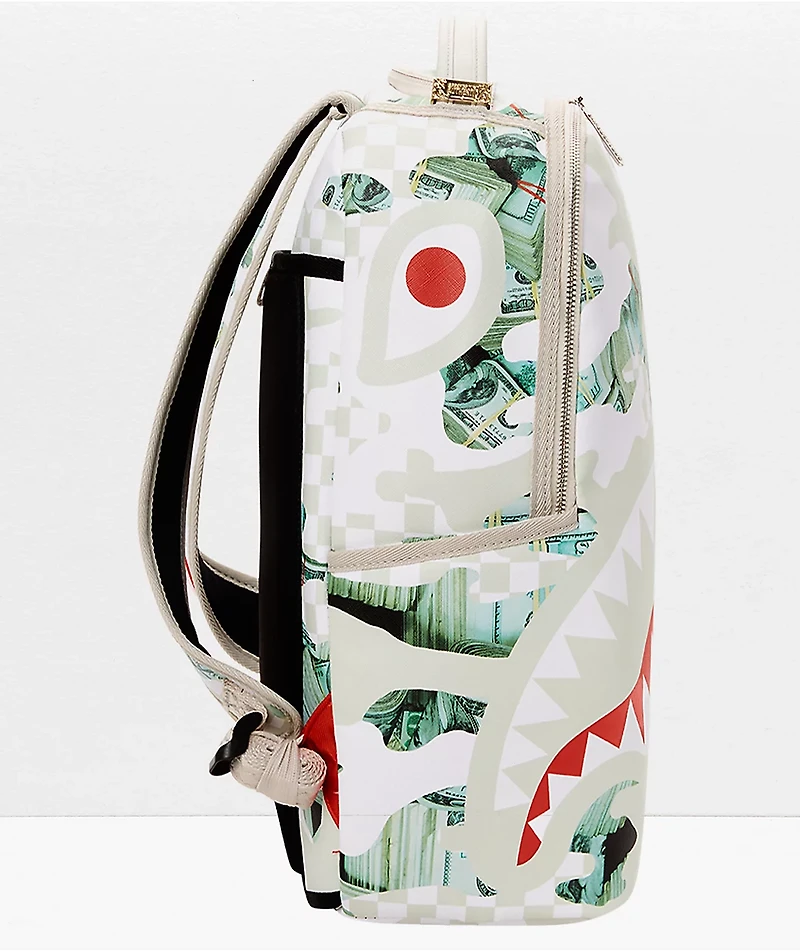 Sprayground Powder Shark White Backpack