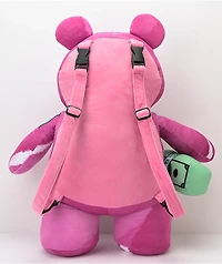 Sprayground Punk Money Bear Teddy Bear Pink Backpack