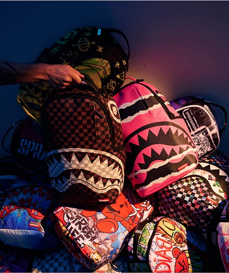 Sprayground Purple Slime Takeover Backpack