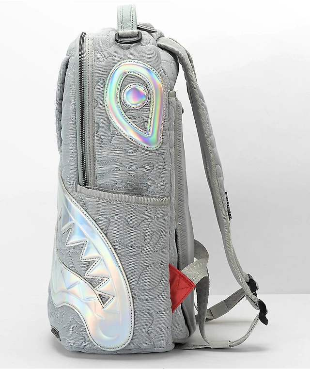 Sprayground Quilted Northern DLX Grey Backpack at  display picture 1