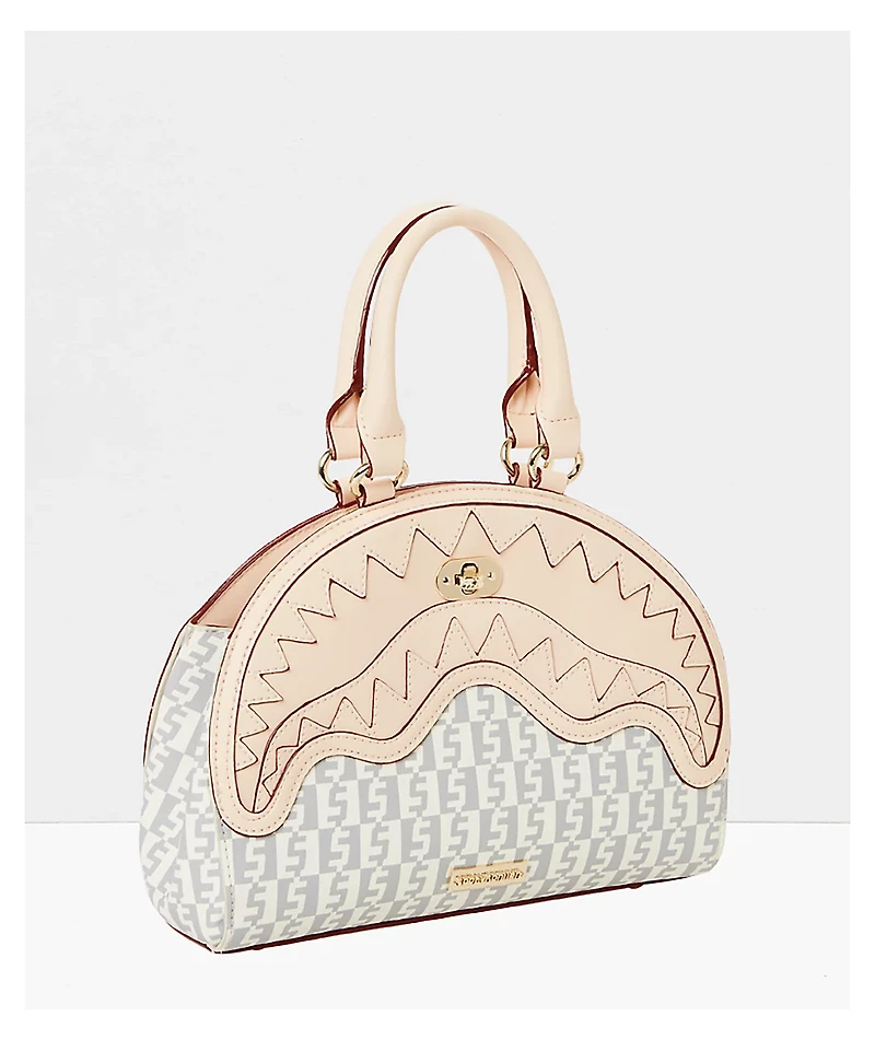 Sprayground Rose Money White & Grey Handbag