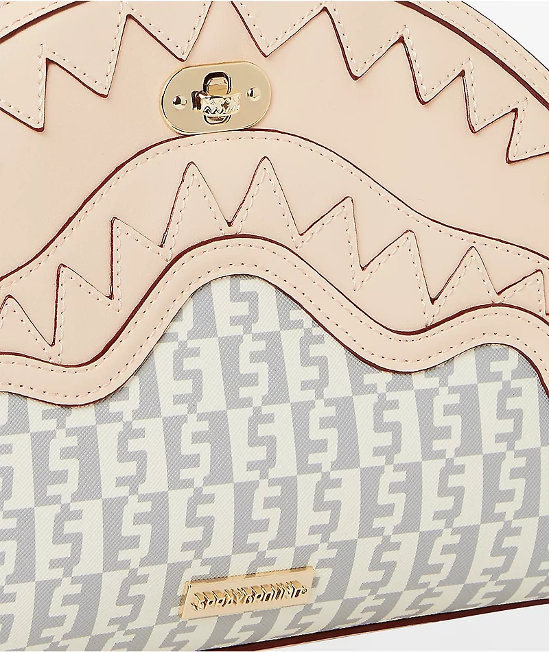 Sprayground Rose Money White & Grey Handbag