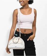 Sprayground Rose Money White & Grey Handbag