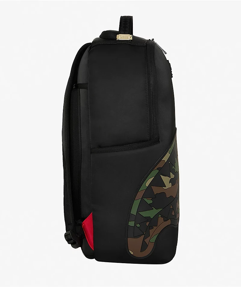 Sprayground Shark Central Black Camo Backpack