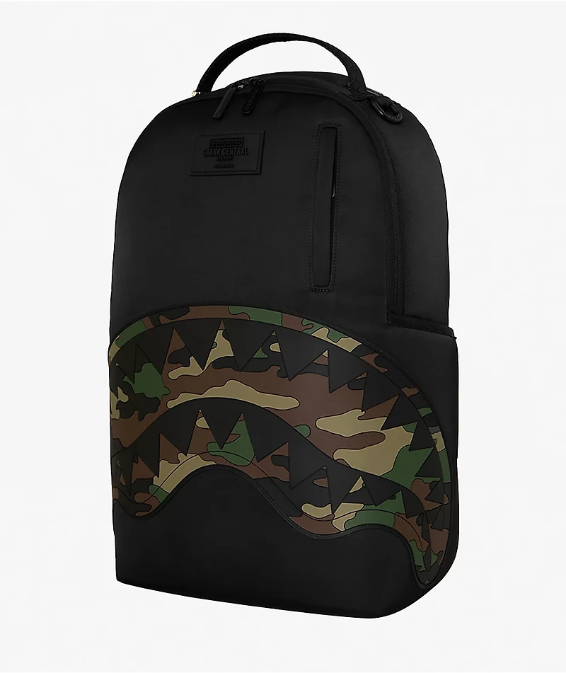 Sprayground Shark Central Black Camo Backpack