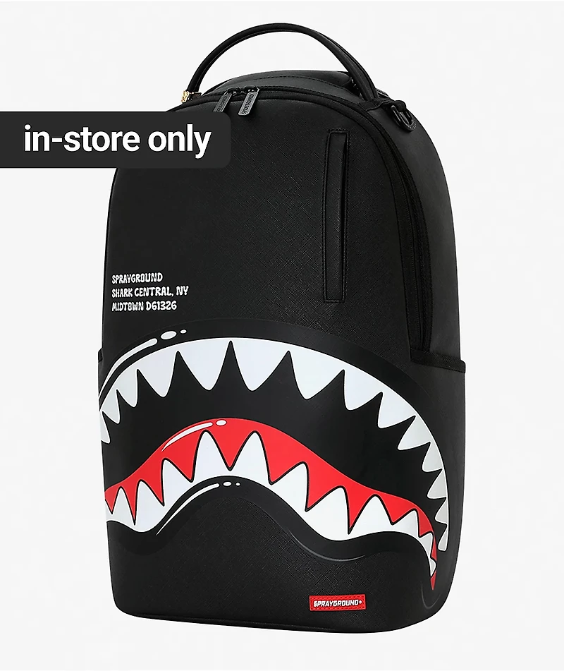 Sprayground Shark Central Bubbly Black Backpack