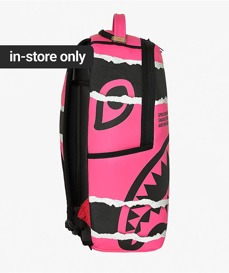 Sprayground Shark Central Duality Tear Pink Backpack