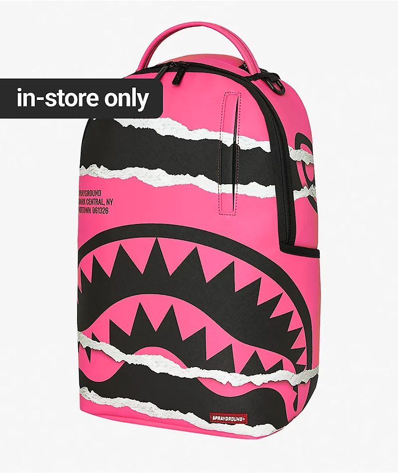 Sprayground Shark Central Duality Tear Pink Backpack