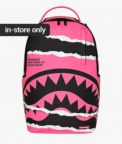 Sprayground Shark Central Duality Tear Pink Backpack