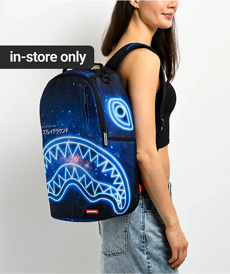Sprayground Shark Central Neon Nebula Backpack