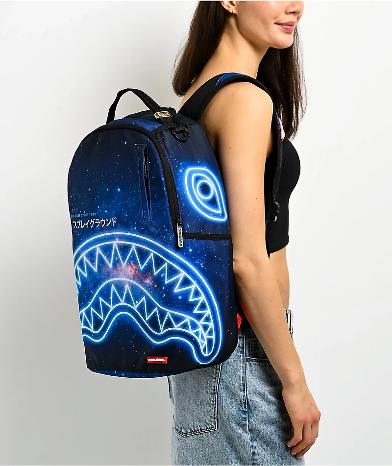 Sprayground Shark Central Neon Nebula Backpack