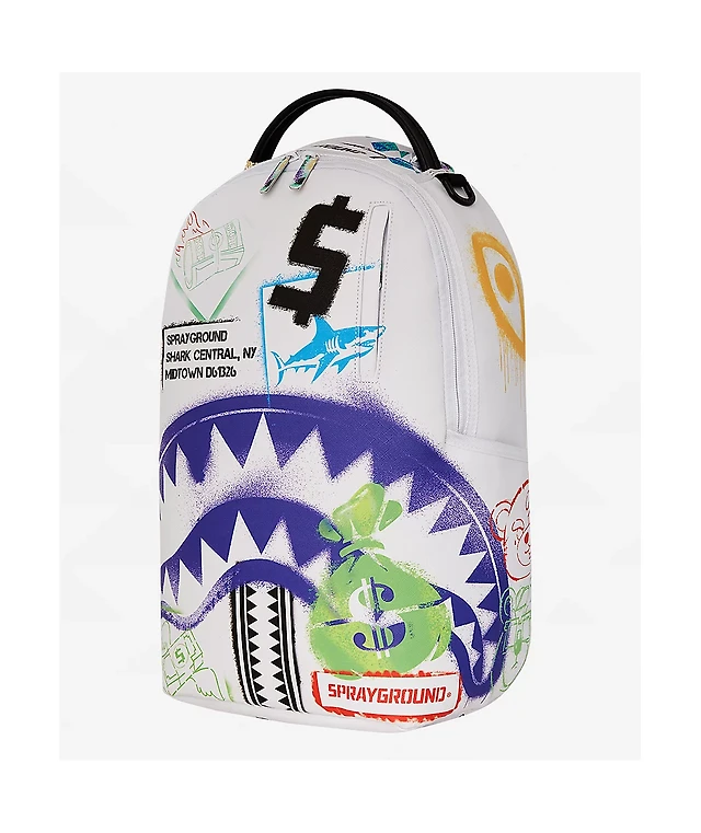 Sprayground Shark Central Stencil Backpack Liberty Center