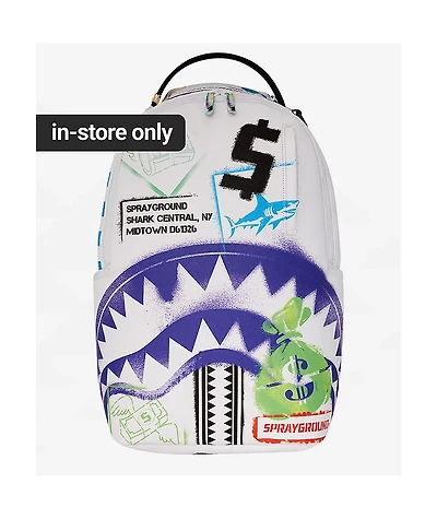 Sprayground Shark Central Stencil Backpack