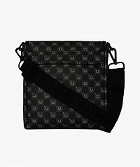 Sprayground Shark In Paris Bubbly Black Messenger Bag