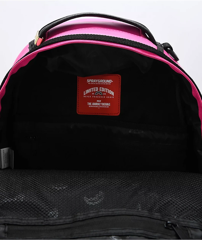 Sprayground Sharkmouth Pink Drips DLX Backpack