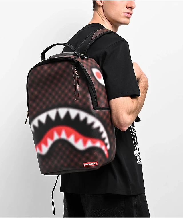 Sprayground Sharks In Paris Blur Brown Backpack at Hamilton