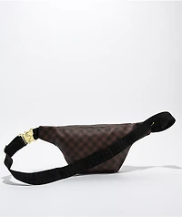 Sprayground Sharks In Paris Blur Brown Fanny Pack