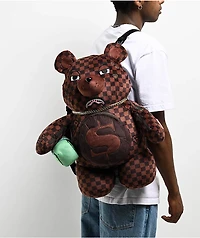 Sprayground Sharks In Paris Brown Lenticular Bear Backpack
