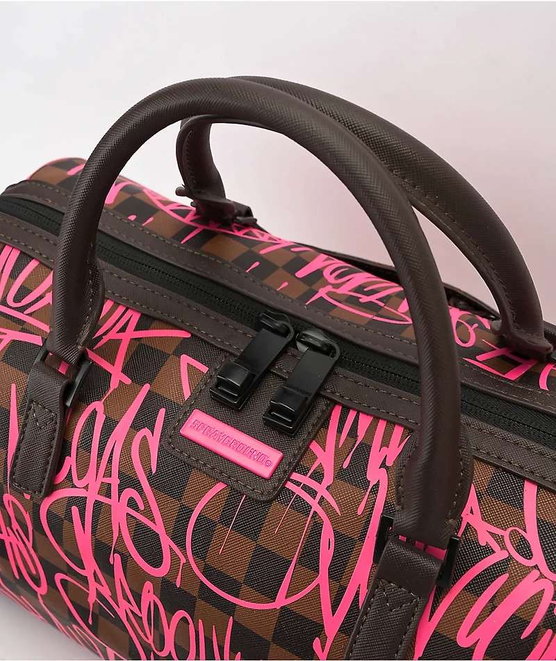 Sprayground Sharks In Paris Brown Mini-Duffel bag
