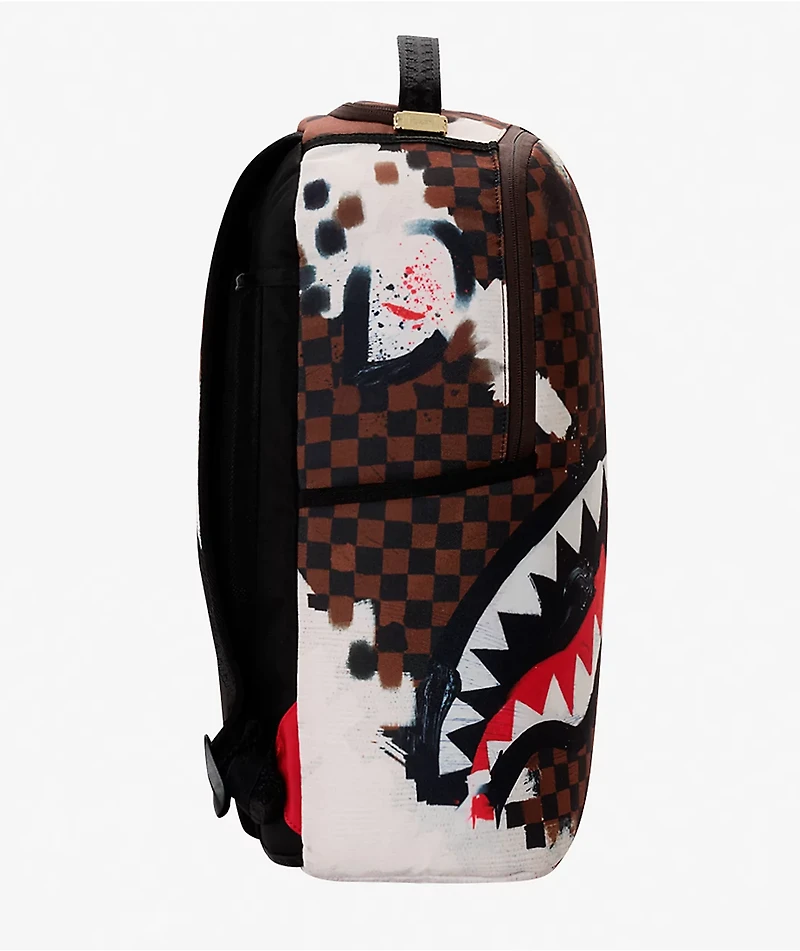 Sprayground Sharks In Paris Painted Brown Backpack