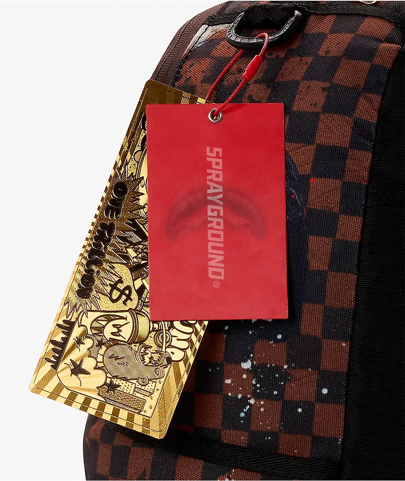 Sprayground Sharks In Paris Painted Brown Backpack