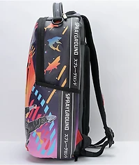 Sprayground Sharkuza DLX Purple Leather Backpack