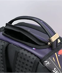 Sprayground Sharkuza DLX Purple Leather Backpack