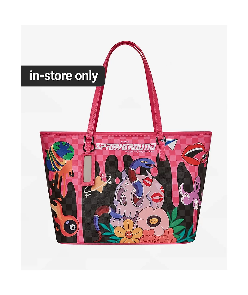 Sprayground Skull Drip Tote Bag