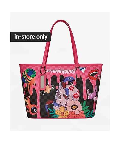 Sprayground Skull Drip Tote Bag