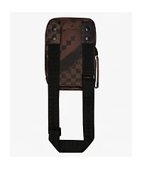 Sprayground Smeared Grunge Brown Crossbody Bag