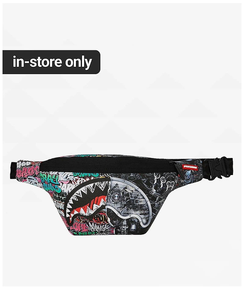 Sprayground Split Cybershark Fanny Pack